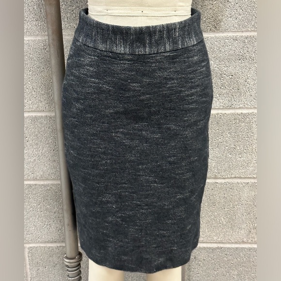 Kate Spade sz 4 Skirt the Rules Gray/Black Space Dye Stretch Pencil Skirt - Picture 1 of 7